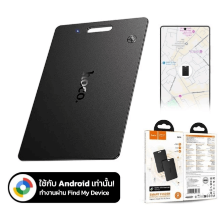 อุปกรณ์ติดตามจีพีเอส HOCO E97A สำหรับระบบ ANDROID รูปแบบการ์ด กันน้ำระดับ IP68 ชาร์จไร้สาย QI WIRELESS_0