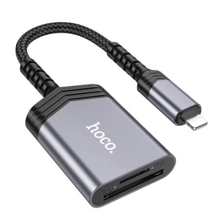 การ์ดรีดเดอร์ IOS LIGHTNING 2IN1 HOCO UA25 ความเร็วสูง 480MBPS รับไฟล์สูงสุด 2TB รองรับ OTG สำหรับ IPHONE 6-14_0