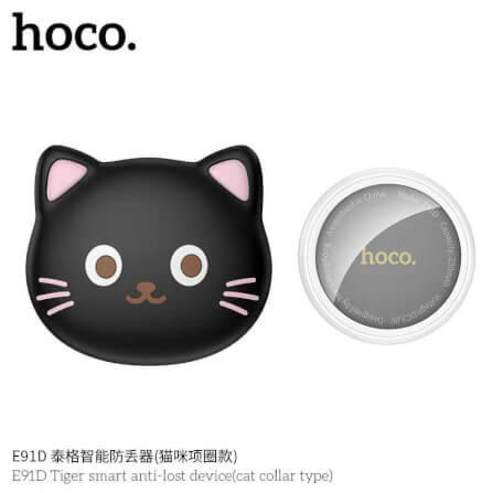 อุปกรณ์ติดตามสัตว์เลี้ยง HOCO E91D อุปกรณ์ติดตามจีพีเอส แบบติดปลอกคอ สำหรับ APPLE IOS สีดำ_1