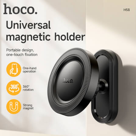 ที่จับมือถือแบบแม่เหล็ก MAGSAFE HOCO H58 ใช้ติดได้หลายสถานการณ์ ตู้เย็น รถยนต์ พื้นผิวเรียบต่างๆ_1