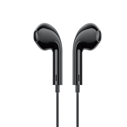 หูฟังมีสาย HOCO M111 สีดำ แจ็คไลท์นิ่ง สำหรับ IPHONE รุ่น 6-14 ไม่ต้องต่อบลูทูธ ไมค์ในตัว_1