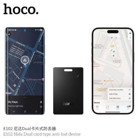 อุปกรณ์ติดตามจีพีเอส HOCO E102 รองรับทั้ง IOS และ ANDROID, บางเฉียบ 2 มม., ชาร์จไร้สาย, กันน้ำระดับ IP68_1