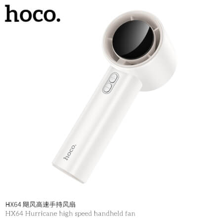 พัดลมพกพา HOCO HX64 แรงลมเทอร์โบ ปรับได้ 100 ระดับ หน้าจอดิจิทัล แบตเตอรี่ 3600MAH ใช้งานสูงสุด 7 ชั่วโมง_1