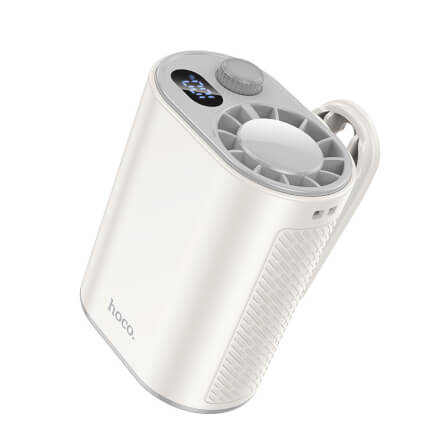 พัดลมพกพา HOCO HX609 แบบคลิปหนีบ หมุนได้ 360° ปรับแรงลม 100 ระดับ หน้าจอดิจิทัล แบตเตอรี่ 3600MAH ใช้งานสูงสุด 9.5 ชั่วโมง_1