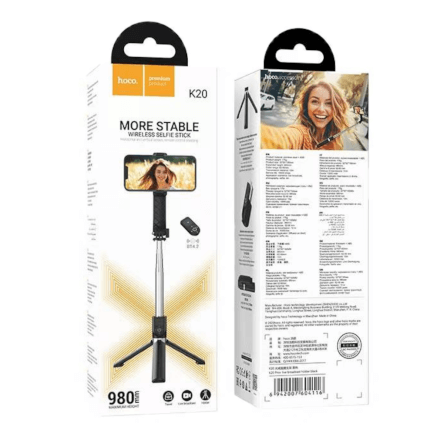 ขาตั้งมือถือ HOCO K20 หมุนได้ 360° ยืดสูงสุด 980MM พร้อมรีโมทบลูทูธ_10
