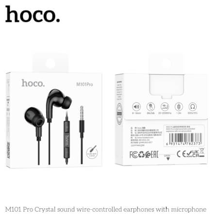 หูฟัง HOCO M101 PRO สาย AUX 3.5MM สีดำ ไมโครโฟนในตัว พร้อมปุ่มคอนโทรล_10