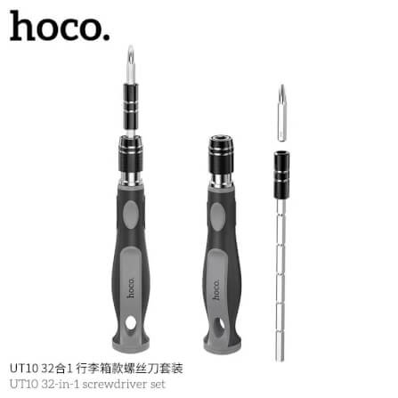 ชุดไขควงอเนกประสงค์ 32-IN-1 HOCO UT10 ครบจบในชุดเดียว พร้อมก้านต่อหัวเล็ก สำหรับอุปกรณ์อิเล็กทรอนิกส์_2