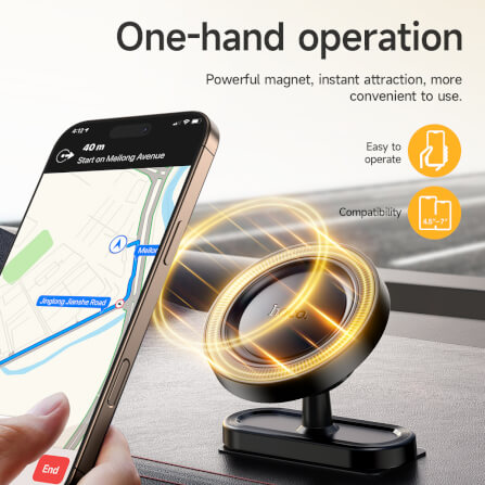 ที่จับมือถือแบบแม่เหล็ก MAGSAFE HOCO H58 ใช้ติดได้หลายสถานการณ์ ตู้เย็น รถยนต์ พื้นผิวเรียบต่างๆ_2
