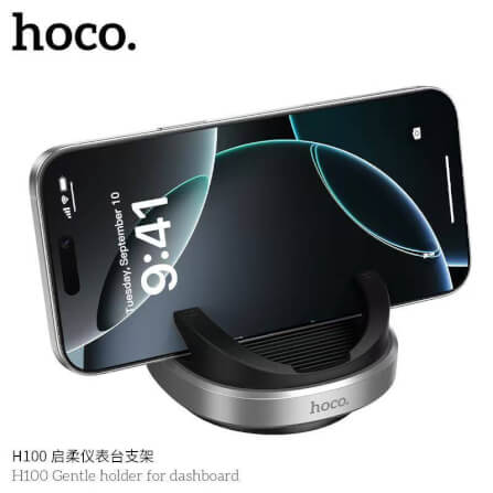 ที่วางโทรศัพท์ในรถ HOCO H100 สำหรับติดคอนโซล หมุนได้ 360° รองรับมือถือ 4.5-7 นิ้ว_2