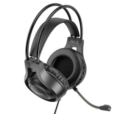 หูฟังเกมมิ่ง HOCO W106 แบบมีสาย AUX 3.5 มม. พร้อมไดร์เวอร์ HI-FI ขนาด 50 มม. และไมโครโฟนตัดเสียงรบกวน HD_2