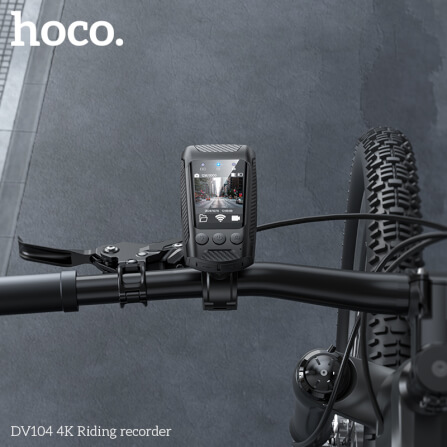 กล้องติดจักรยาน HOCO DV104 4K 60FPS พร้อมไฟหน้าในตัว 1000LM หน้าจอ IPS HD กันสั่น กันน้ำ IPX5 รองรับ WIFI และ APP_2