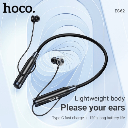 หูฟังไร้สาย HOCO ES62 สีเทา แบบคล้องคอ ใช้งานได้ต่อเนื่อง 120 ชม. รองรับ TF CARD ความจุ 32 GB_2