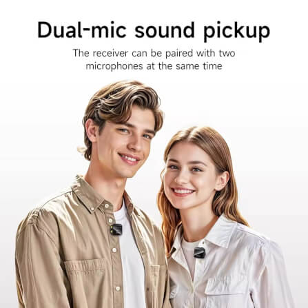 ไมโครโฟนไร้สาย HOCO L17 ระบบลดเสียงรบกวน รับเสียง HD 360° ส่งสัญญาณ 2.4GHZ ระยะการใช้งาน 15 เมตร สำหรับ ANDROID & IOS_2