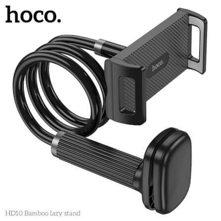 ที่จับโทรศัพท์และแท็บเล็ต HOCO HD10 สีดำ รองรับขนาดจอ 4.5 - 13 นิ้ว แขนดัดงอได้ ปรับมุม 360°_2