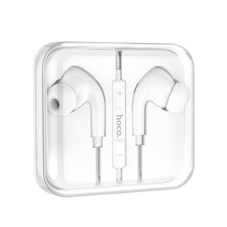 หูฟัง HOCO M101 PRO สาย AUX 3.5MM สีขาว ไมโครโฟนในตัว พร้อมปุ่มคอนโทรล_2