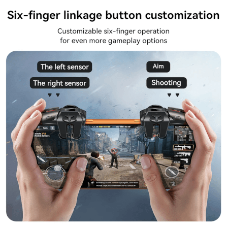 ปุ่มช่วยยิงเกมมือถือ HOCO GA22 เพิ่มความแม่นยำ ตอบสนองไว รองรับมือถือ 4-7 นิ้ว_2