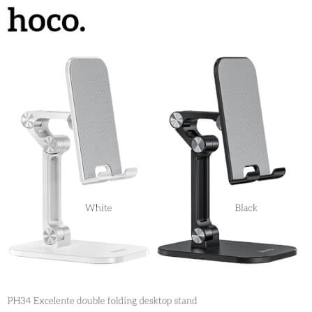 ขาตั้งมือถือ HOCO PH34 ตั้งโต๊ะ พับเก็บได้ ปรับมุม 120° สีดำ_3