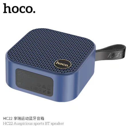 ลำโพงบลูทูธ HOCO HC22 สีเทา รองรับ TWS, TF CARD, AUX 3.5MM, USB FLASHDRIVE_3