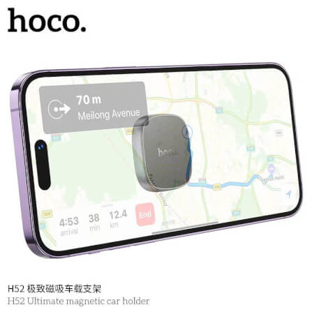 ที่ยึดโทรศัพท์ในรถ HOCO H52 ชนิดแม่เหล็ก N42 ติดคอนโซล/แดชบอร์ด รองรับมือถือ 4.5 – 7 นิ้ว_3