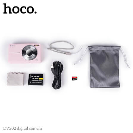กล้องดิจิตอล HOCO DV202 หน้าจอ HD IPS 2.4 นิ้ว ความละเอียดสูง 44 ล้านพิกเซล สีดำ_3