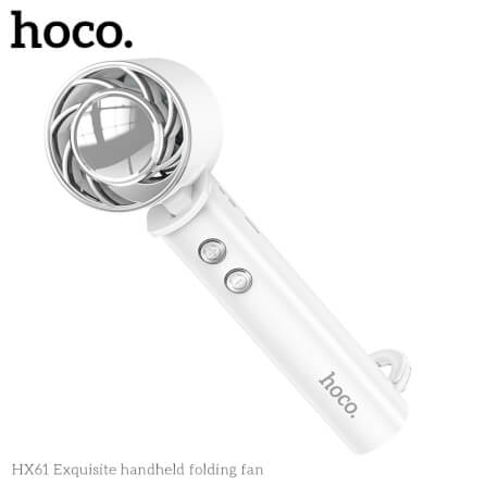 พัดลมพกพา HOCO HX61 ปรับแรงลม 3 ระดับ พับได้ 90° แบตเตอรี่ 1200MAH ใช้งานสูงสุด 4.5 ชั่วโมง_3
