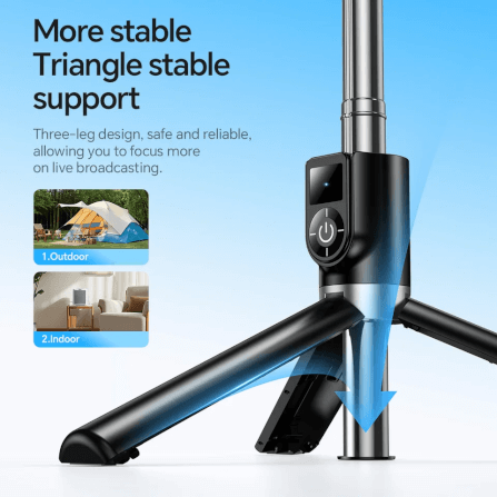 ขาตั้งมือถือ HOCO K20 หมุนได้ 360° ยืดสูงสุด 980MM พร้อมรีโมทบลูทูธ_3