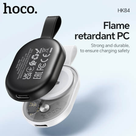 แท่นชาร์จนาฬิกาสมาร์ทวอทช์ HOCO HK84 สำหรับ APPLE WATCH 1-10, ULTRA, SE สีขาว_4