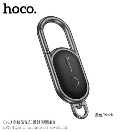 อุปกรณ์ติดตามจีพีเอส HOCO E91J สีดำ รูปแบบพวงกุญแจ สำหรับ รองรับ APPLE FIND MY_4