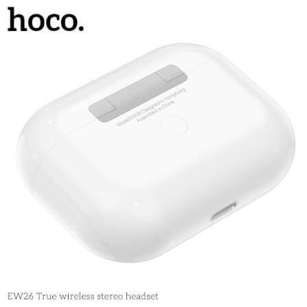 หูฟังไร้สาย TWS HOCO EW26 ไมโครโฟนในตัว BT 5.3 แบตเตอรี่ 4 ชม. สีขาว_4