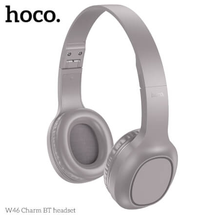 หูฟังไร้สาย HOCO W46 สีขาว AUX 3.5MM แบตเตอรี่ 20 ชม. BT 5.3 ไมค์ในตัว_4