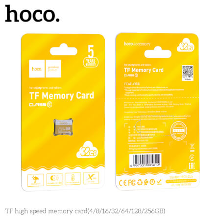 การ์ดหน่วยความจำ MICRO SD HOCO 32GB CLASS 10 ความเร็วสูง สำหรับอุปกรณ์ดิจิทัล_4
