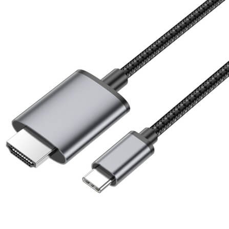 สายเคเบิล TYPE-C TO HDMI HOCO UA27 รองรับความละเอียด 4K ULTRA HD 30HZ ความยาว 2 เมตร สำหรับฟังก์ชั่น SCREEN MIRRORING_4