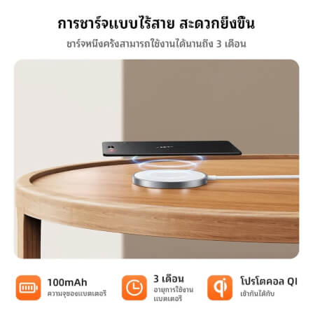 อุปกรณ์ติดตามจีพีเอส HOCO E97A สำหรับระบบ ANDROID รูปแบบการ์ด กันน้ำระดับ IP68 ชาร์จไร้สาย QI WIRELESS_4
