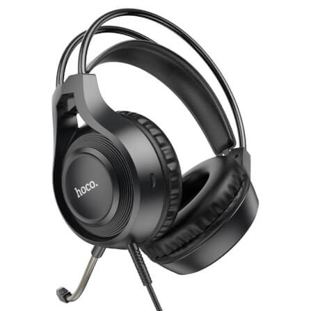 หูฟังเกมมิ่ง HOCO W106 แบบมีสาย AUX 3.5 มม. พร้อมไดร์เวอร์ HI-FI ขนาด 50 มม. และไมโครโฟนตัดเสียงรบกวน HD_4