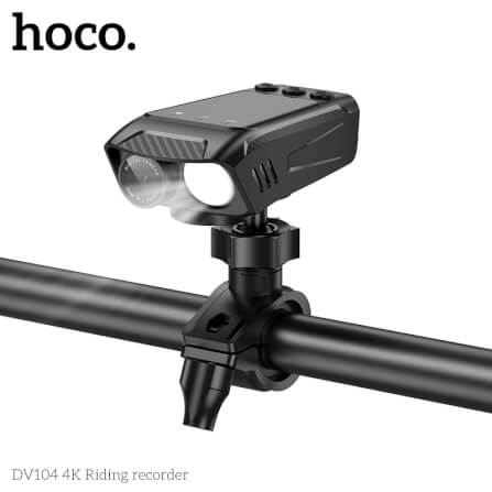 กล้องติดจักรยาน HOCO DV104 4K 60FPS พร้อมไฟหน้าในตัว 1000LM หน้าจอ IPS HD กันสั่น กันน้ำ IPX5 รองรับ WIFI และ APP_4