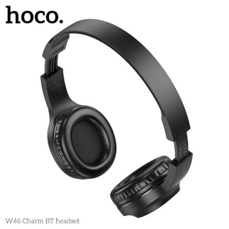 หูฟังไร้สาย HOCO W46 สีขาว AUX 3.5MM แบตเตอรี่ 20 ชม. BT 5.3 ไมค์ในตัว_5