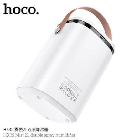 เครื่องเพิ่มความชื้น HOCO HX35 ความจุ 2 ลิตร สีขาว หัวพ่นคู่ ละอองไอน้ำระดับนาโน ใช้งานยาว 30 ชม_5