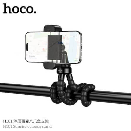 ขาตั้งมือถือ HOCO H101 หนวดปลาหมึก 3 ขา ดัดงอได้ 360° พกพาง่าย ติดตั้งได้ทุกที่ สีดำ_5