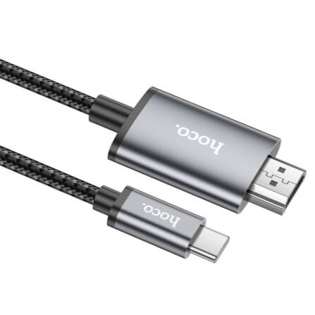 สายเคเบิล TYPE-C TO HDMI HOCO UA27 รองรับความละเอียด 4K ULTRA HD 30HZ ความยาว 2 เมตร สำหรับฟังก์ชั่น SCREEN MIRRORING_5