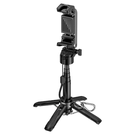 ขาตั้งโทรศัพท์ 3IN1 HOCO K27 เป็นได้ทั้ง ด้ามจับมือถือ + ขาตั้งกล้อง + ไม้เซลฟี่ มีรีโมทบลูทูธ หมุน 360°_5