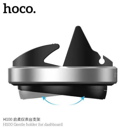 ที่วางโทรศัพท์ในรถ HOCO H100 สำหรับติดคอนโซล หมุนได้ 360° รองรับมือถือ 4.5-7 นิ้ว_5