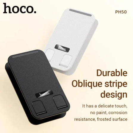 ที่วางมือถือ HOCO PH50 สีดำ หมุนได้ 360° รองรับมือถือ 4.5-7 นิ้ว ปรับระดับ 2 แกน พับเก็บได้_5