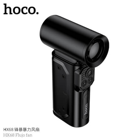 พัดลมพกพา HOCO HX68 พลังเทอร์โบ ความเร็วสูง 130000RPM พร้อมหัวเปลี่ยน 3 แบบ 8000 MAH_5