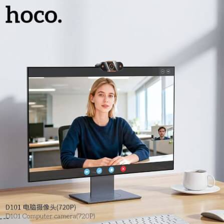 กล้องเว็บแคม HD 720P 1MP HOCO D101 ไมโครโฟนตัดเสียงรบกวน ENC 30FPS_6