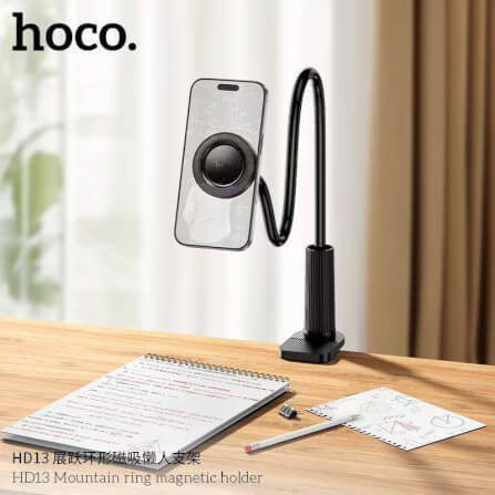 ที่จับโทรศัพท์ HOCO HD13 ชนิดแม่เหล็ก ขายึดแบบหนีบ ปรับได้รอบทิศทาง รองรับมือถือจอ 4.5 - 7 นิ้ว_6