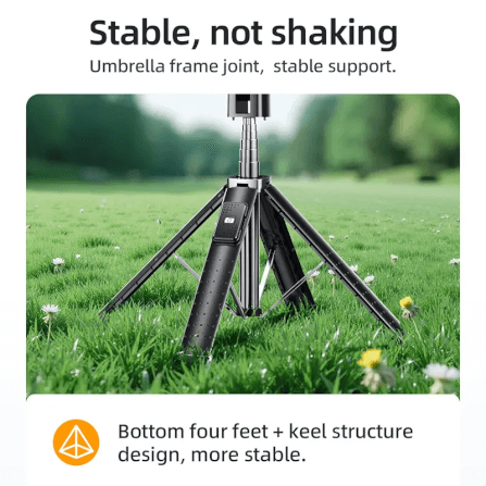 ขาตั้งมือถือ HOCO K18 ฐาน 4 ขา หมุนได้ 360° ยืดสูงสุด 0.97 เมตร_6