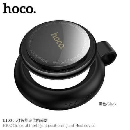 อุปกรณ์ติดตามจีพีเอส HOCO E100 สำหรับ APPLE IOS พร้อมเคสซิลิโคนในตัว สีดำ_7