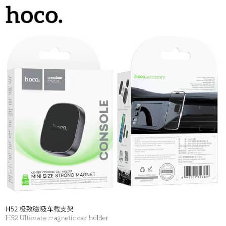 ที่ยึดโทรศัพท์ในรถ HOCO H52 ชนิดแม่เหล็ก N42 ติดคอนโซล/แดชบอร์ด รองรับมือถือ 4.5 – 7 นิ้ว_7