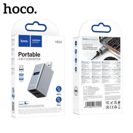 อุปกรณ์เชื่อมต่อ 3IN1 HOCO HB54 USB TO USB 3.0 + USB 2.0 X 2 ความเร็วสูง 5GBPS_7