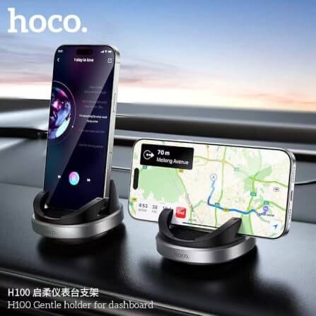 ที่วางโทรศัพท์ในรถ HOCO H100 สำหรับติดคอนโซล หมุนได้ 360° รองรับมือถือ 4.5-7 นิ้ว_7